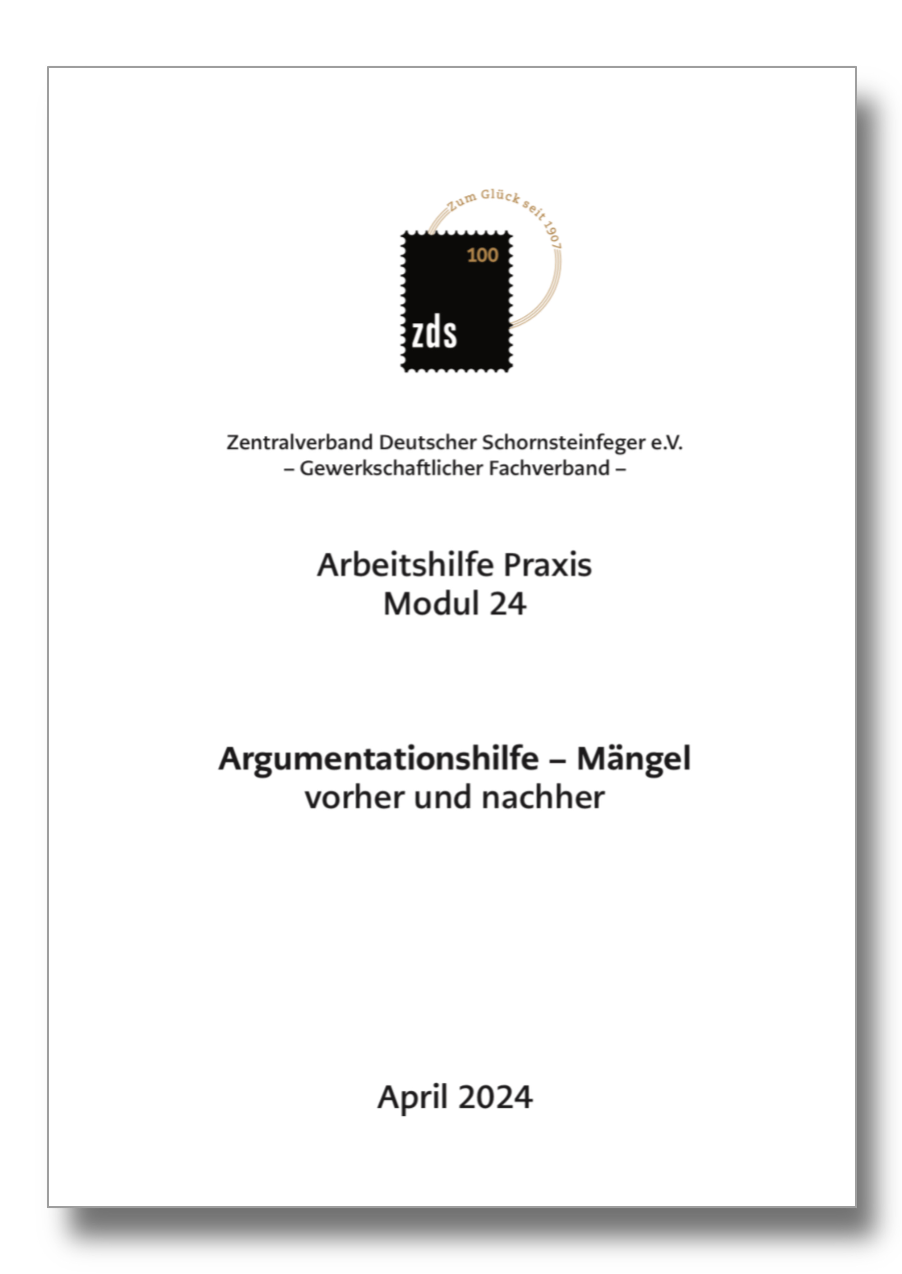 ZDS AH P Modul 24* – Argumentationshilfe Mängel - Arbeitskarte