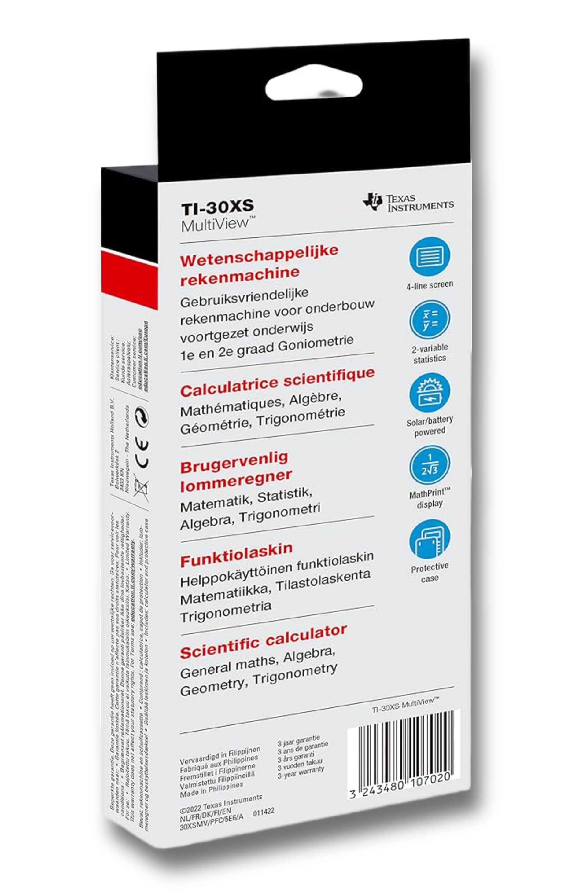 Taschenrechner Texas Instruments TI-30 X S Taschenrechner Texas Instruments TI-30 X S