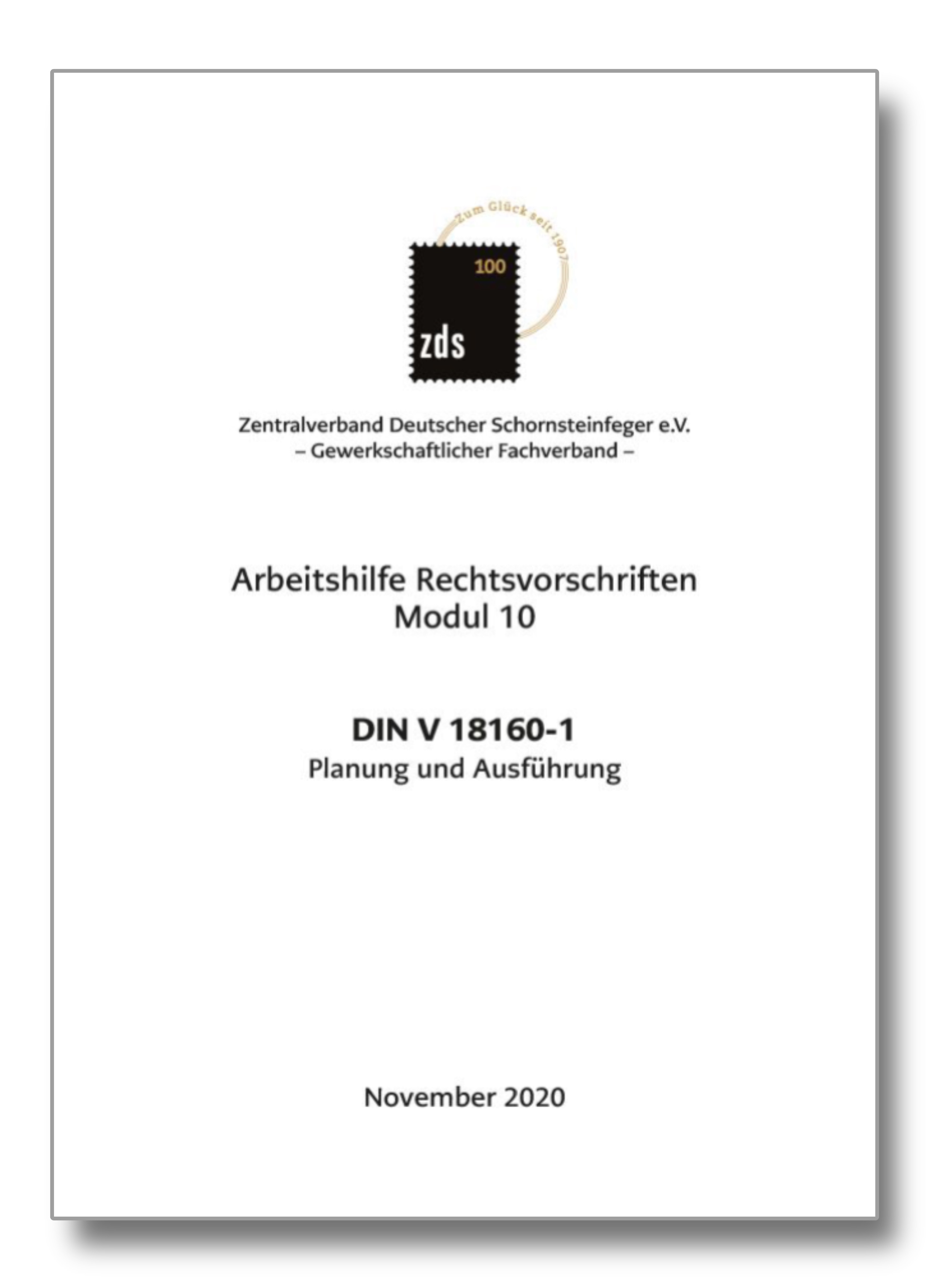 ZDS AH RV Modul 10* – DIN V 18160-1 - Arbeitskarte