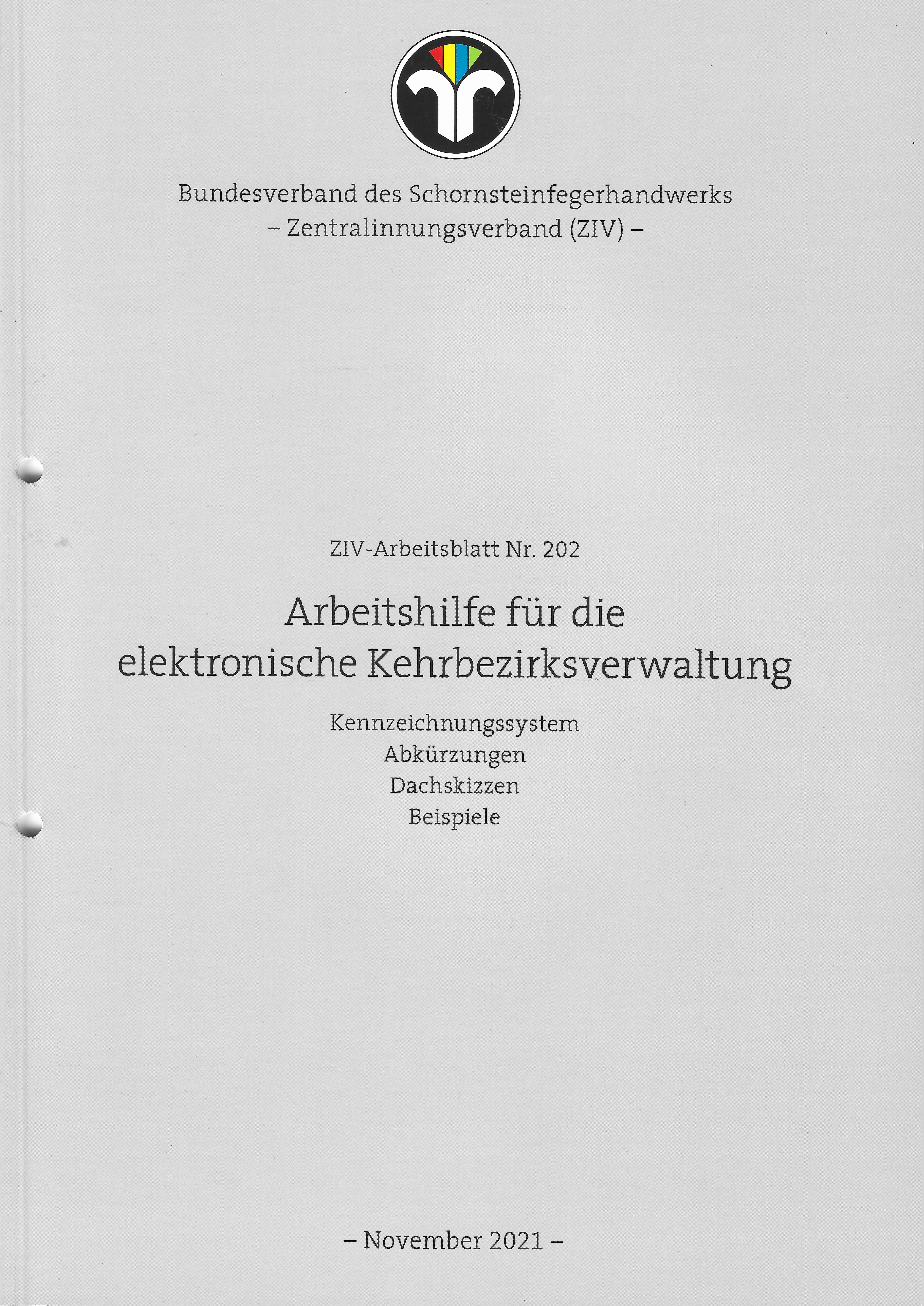 ZIV AB 202 - Arbeitshilfe für die elektronische Kehrbezirksverwaltung