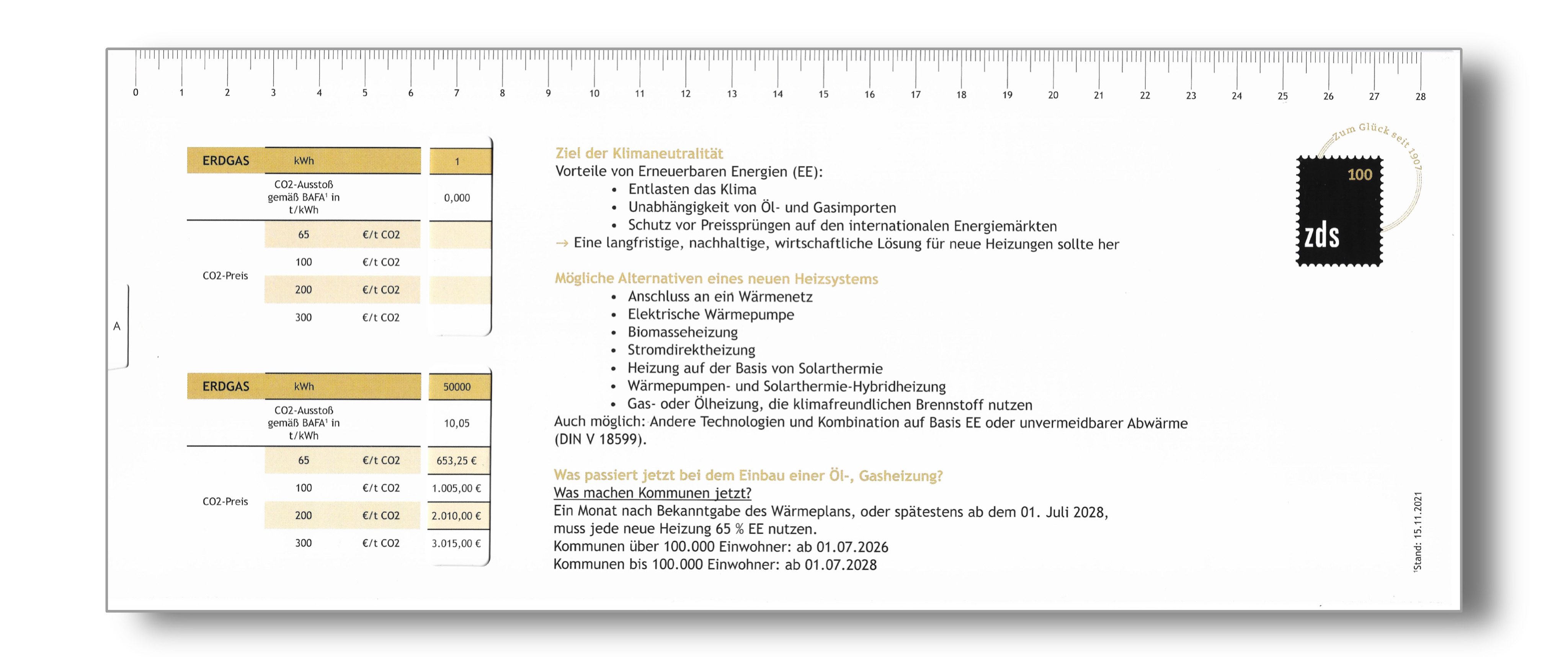 Rechenschieber -  CO2