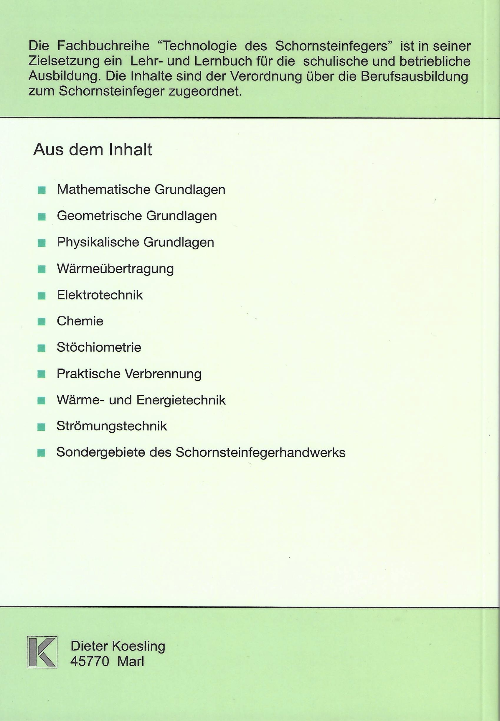 Technologie des Schornsteinfegers - Band III Lösungen – Mathematik, 5. Auflage