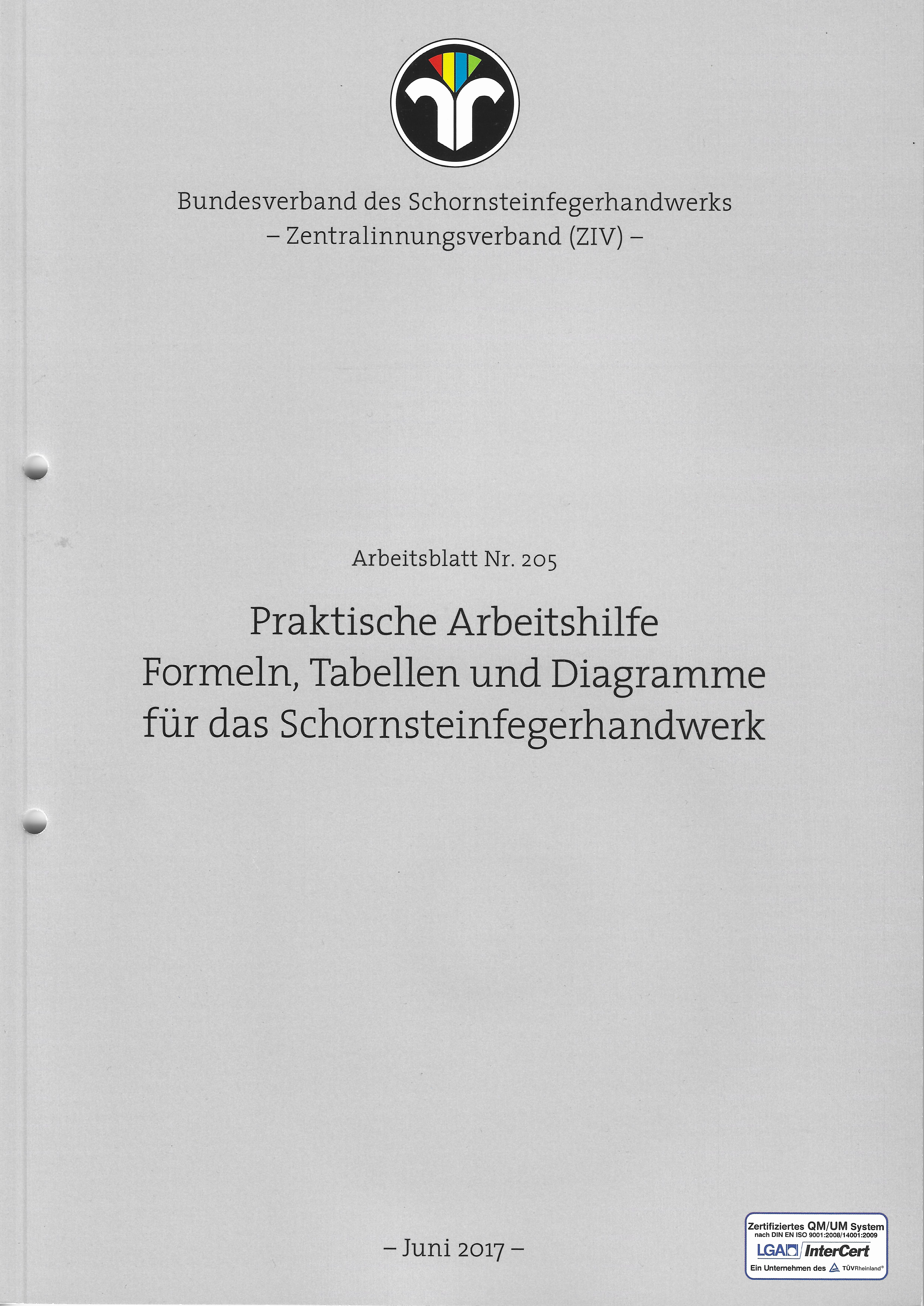 ZIV AB 205 - Praktische Arbeitshilfe - Formeln, Tabellen und Diagramme